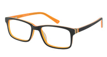 Lazer 2154 kids black orange glass frames
