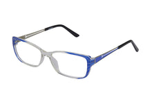 Eyecraft Aspen womens blue glass frames

