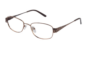Eyecraft Avoca womens brown glass frames