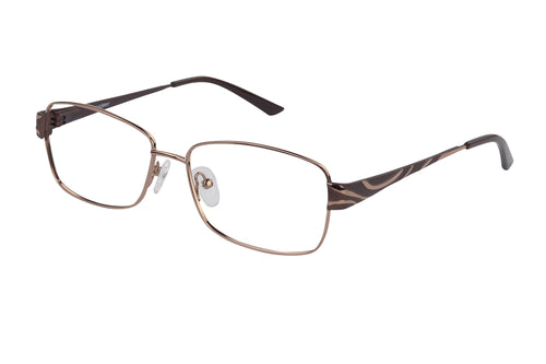 Eyecraft Berrima womens brown glass frames