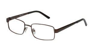 Eyecraft Brasher men's brown glass frames