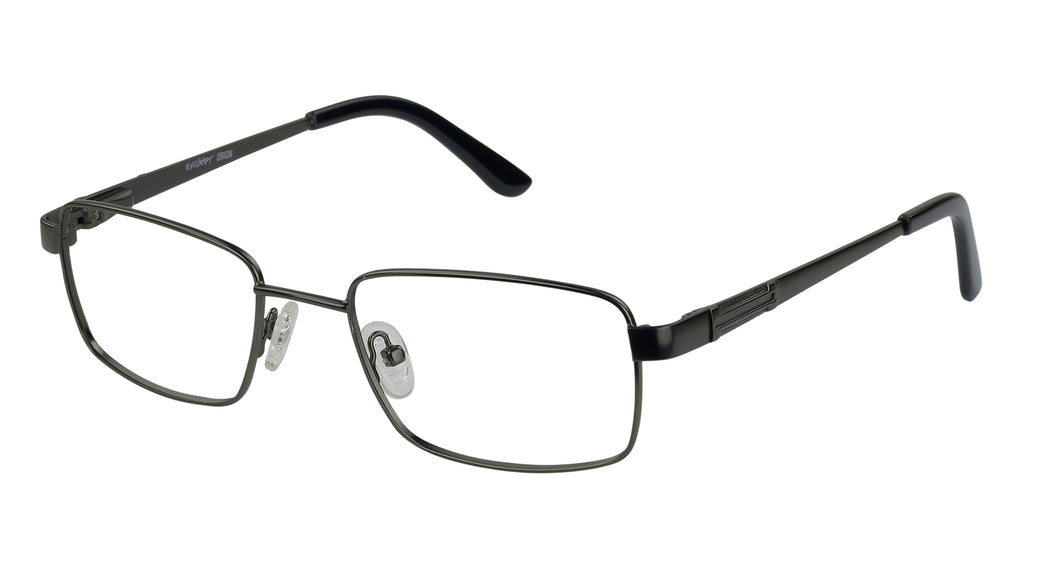 Eyecraft Button men's gunmetal glass frames