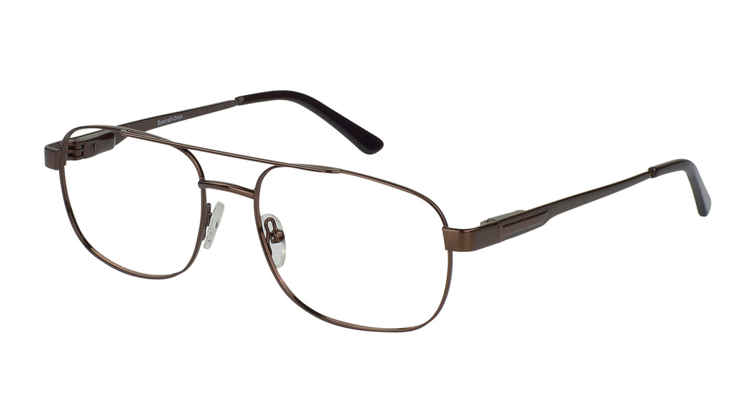 Eyecraft Cobar men's brown glass frames