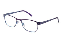Eyecraft Coco womens purple teal glass frames
