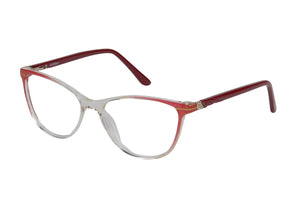Eyecraft Fran womens red glass frames