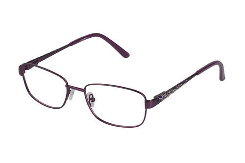 Eyecraft Gabrielle womens purple glass frames