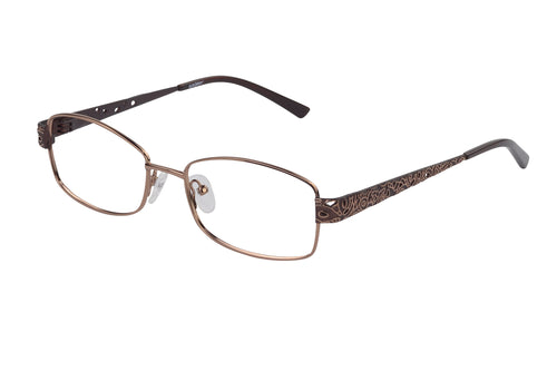 Eyecraft Gosford womens brown glass frames