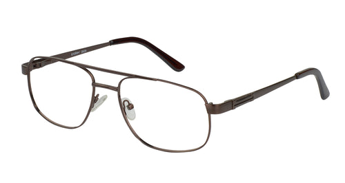 Eyecraft Grumman men's brown glass frames
