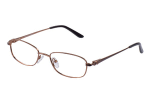 Eyecraft Lynet womens brown glass frames