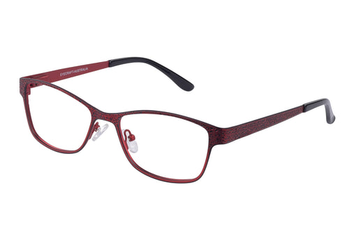 Eyecraft Maggie womens red glass frames
