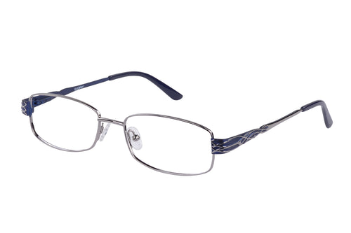 Eyecraft Miya womens blue silver glass frames