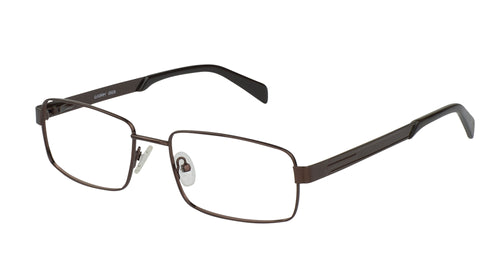 Eyecraft Pathfinder men's brown glass frames