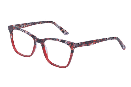 Eyecraft Colleen women's red glass frames